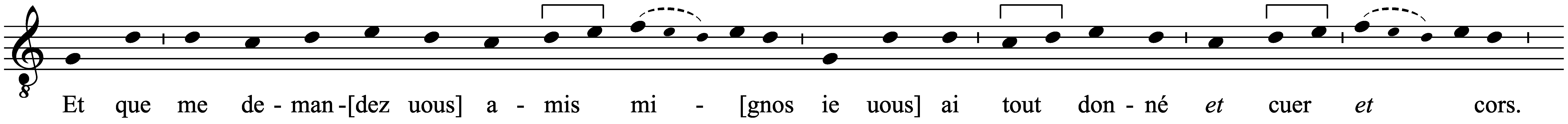 Work musical notation